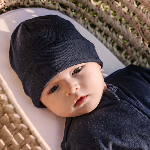 Căciulă Merino Merino Eevi – bleumarin, 100% lână merinos, respirabilă și călduroasă