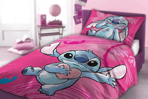 Lenjerie Lilo și Stitch Faro 100% bumbac moale pentru copii