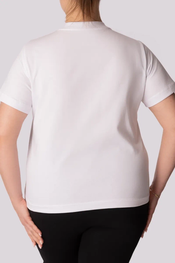 Regular Base Tricou dama Mona alb