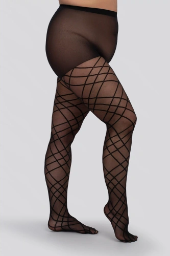 Dresuri Mona Grid 30 DEN Queen Size – model elegant tip plasă