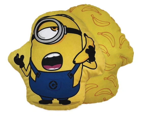 Perna Minionek Banana Calling JF24 35x33 galbenă de pluș