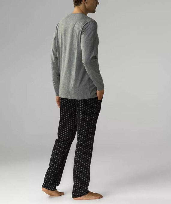 NMP-373 Pijamale bărbați cu mâneci lungi, Atlantic - gri negru