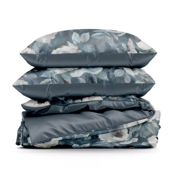 Lenjerie de pat Kira Design 91 florală reversibilă moale cu fermoar