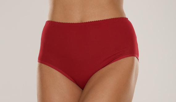 018 Sara Chiloți cu talie înaltă De lafense - burgundy