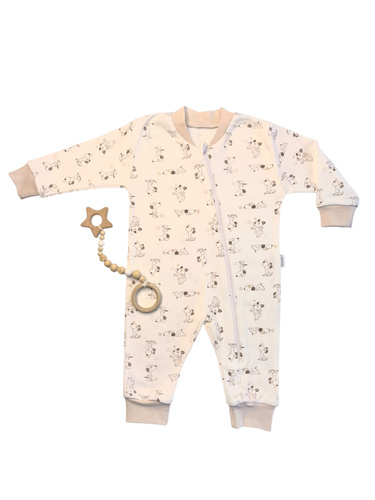 Salopeta bebelusi fara picioare Mamatti PS14941 – 100% bumbac | OEKO-TEX | Calitate poloneză