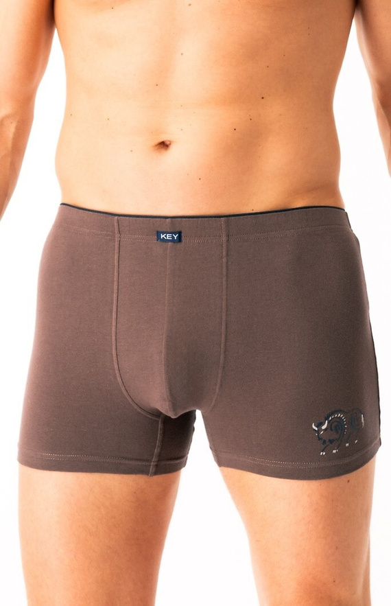 Boxer barbati MXH 706 Key brown - bumbac, confortabil, in cutie eleganta