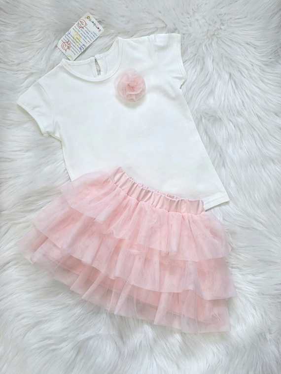 Fustă tulle fete Bambarillo lejeră elegantă confortabilă zilnic pink