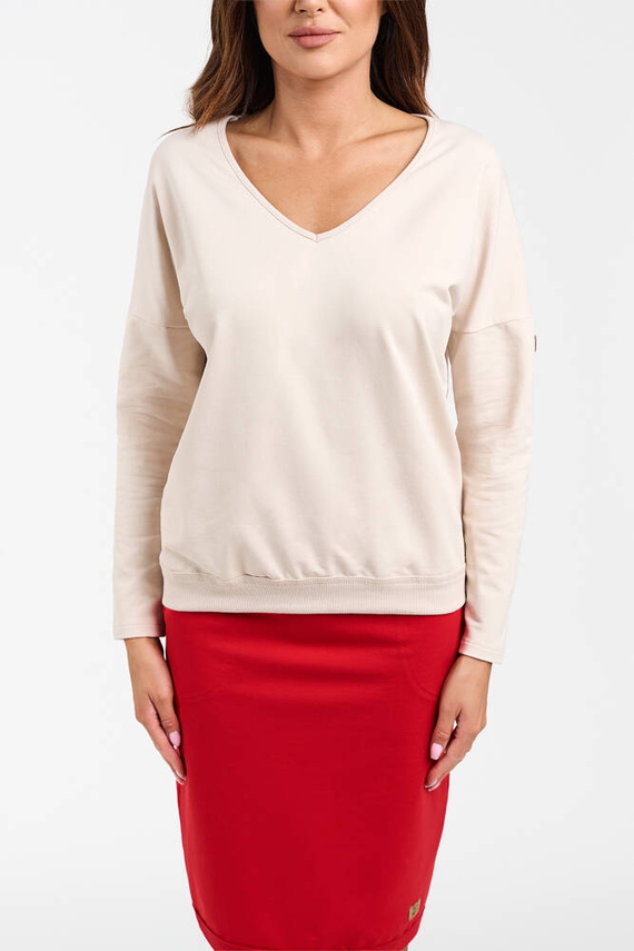 Fustă midi pentru femei Karina Italian Fashion - roșu 