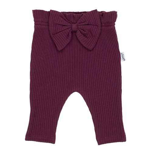 217016 Pantaloni din bumbac Alisa Nicol cu ​​fundita