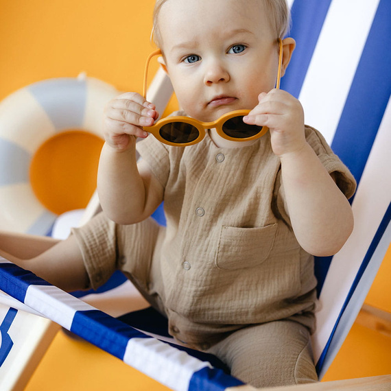 Elephant Rampers baby muselina Eevi - bej