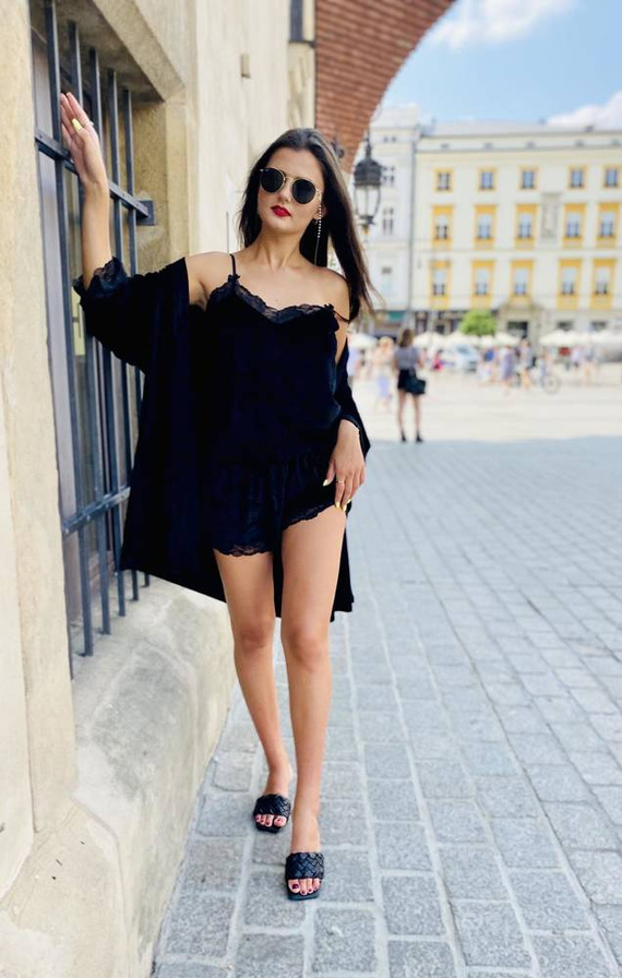 613 Milagros Pijama de damă Forex - negru