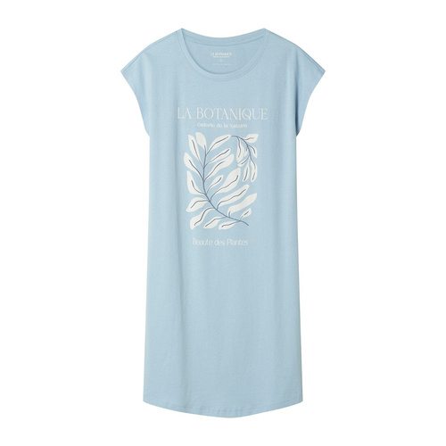 Rochie de noapte dama 45183 Estes, 100% bumbac, maneca scurta, decolte rotund, croi larg