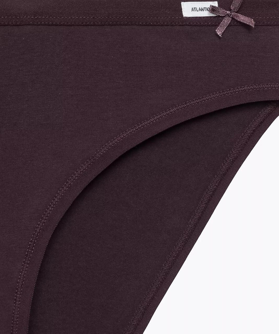 3CLP-002 Chiloți Sport Atlantic – Bumbac, Croială Clasică, Set 3 Bej/Vinușiu/Mov