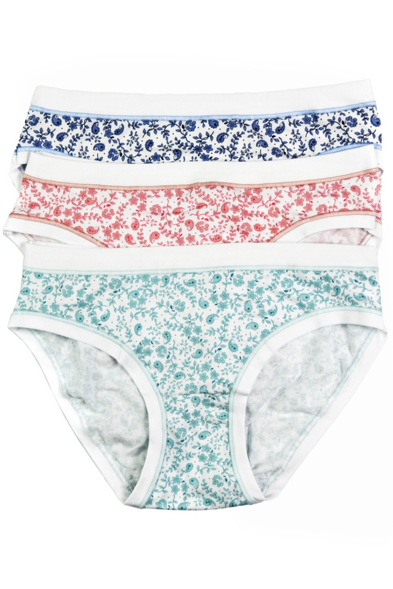 3362 MINI-5H100 Pachet de 3 Cotonella – chiloți de damă din bumbac, croi jos mini