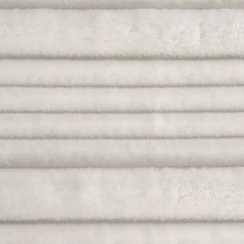 Pătură cuvertură Nina 220x200 flanel 3D moale Eurofirany 300 GSM albă
