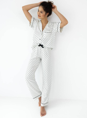 Pijamale Chanel Sensis pentru damă - crem