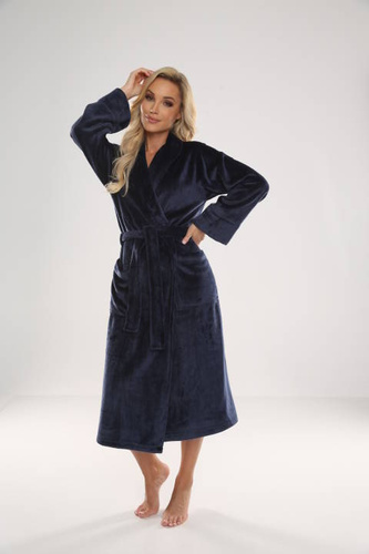 628 Abigail Halat de baie lung Forex pentru femei - albastru marin