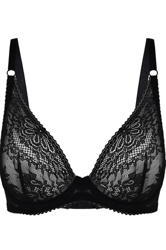 19237 Fancy Milano Bralette Black – Sutien din dantelă fără sârmă