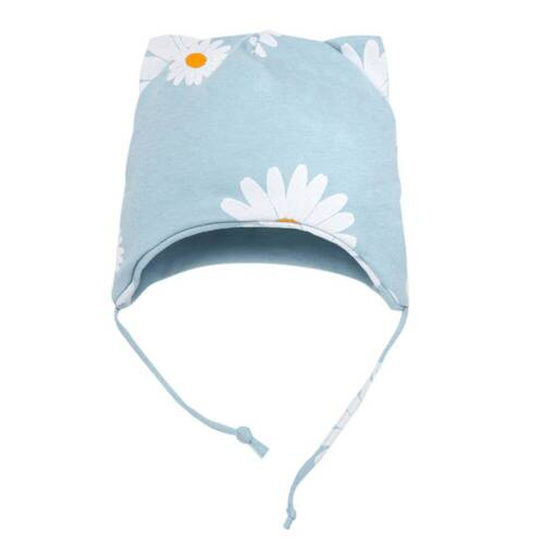 Pălărie pentru bebeluș legată Daisy Pinocchio - albastră