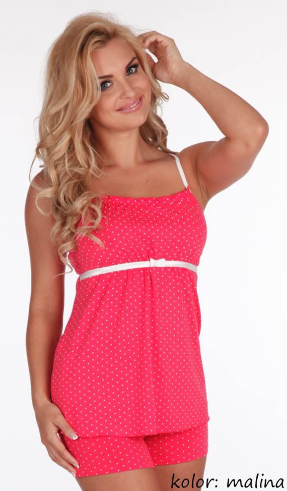 915 Dots Forex pijamale pentru femei - zmeură