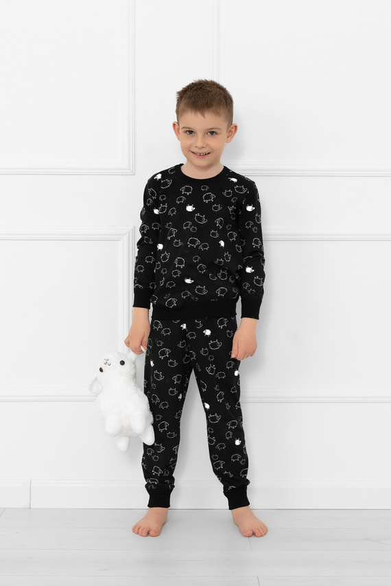 Pijama pentru copii Wito - MEGA SOFT bumbac, piele de oaie, mânecă lungă și pantaloni Italian Fashion 