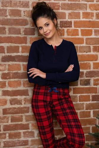 Pijamale Yvette Sensis pentru femei - Albastru marin