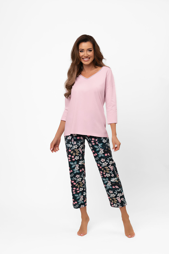 Pijama din bumbac pentru femei Marisal - 3/4 bluză, 7/8 pantaloni Italian Fashion  