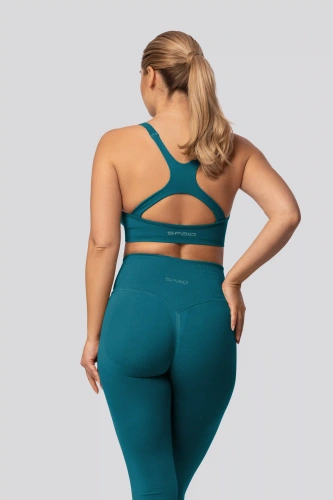 Colanți push-up Spaio PRO talie înaltă modelatori opaci tale blue