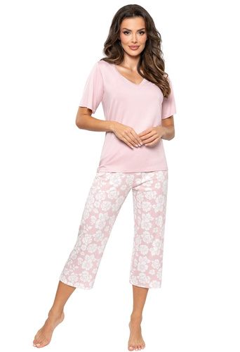 Pijamale dama Rosalia 3/4 Donna - roz