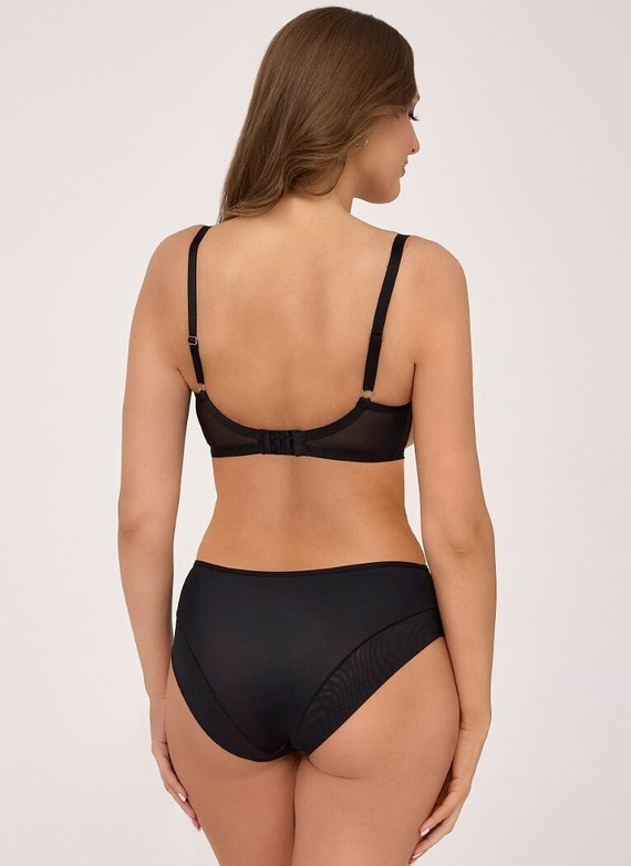 Sutien Ava 2229 Negru – Semi-umflat, dantelă, cu armătură, negru