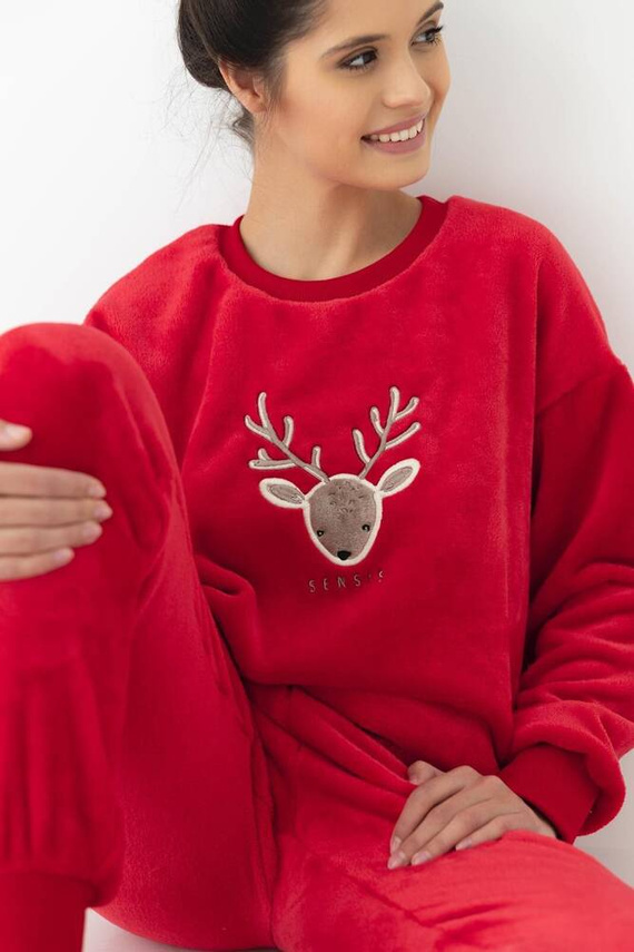 Pijama de damă Sensis Harriet - roșu