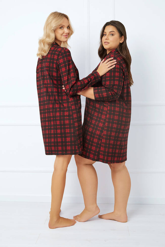 Nicola cămașă de noapte descheiată Modă italiană - print 