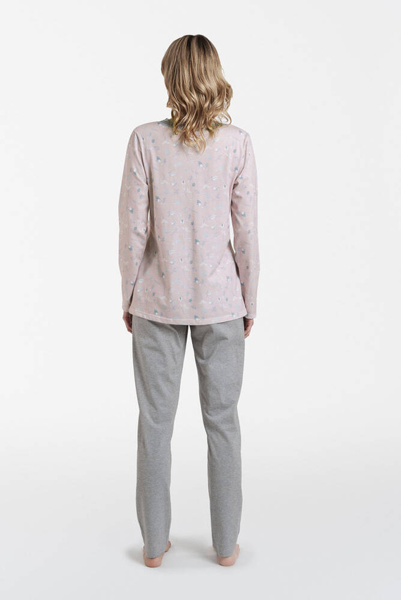 Simona Pijama cu mânecă lungă și pantaloni lungi de damă Italian Fashion - print/melange