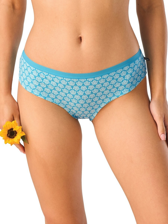 Chiloți Mini Bikini Key LPN 759 B26 A2 Turcoaz 2-Pack Bumbac 95%