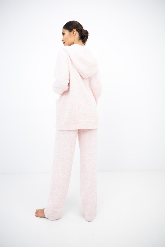 Sensis Venya Set damă soft roz deschis pijama călduroasă și trening