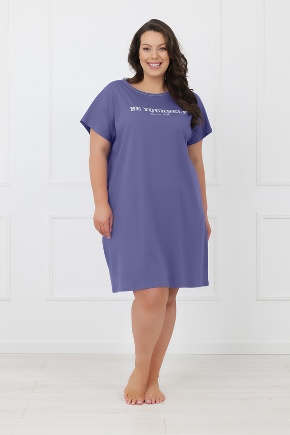 Cămașă de noapte damă Rima Italian Fashion 100% bumbac mânecă scurtă