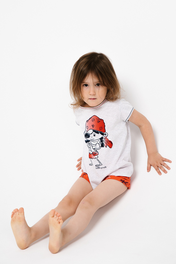 Marina Pijama pentru fete Italian Fashion - melange deschis