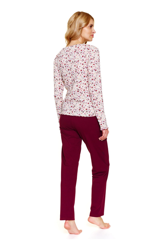 7307 Doctor Nap – Pijamale de damă plus mărimi cu fermoar | 95% bumbac, producție poloneză - flores