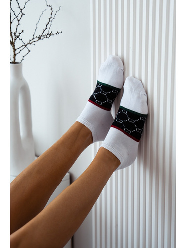 1146-005 CC cu bretele late Milena picioare femei - alb