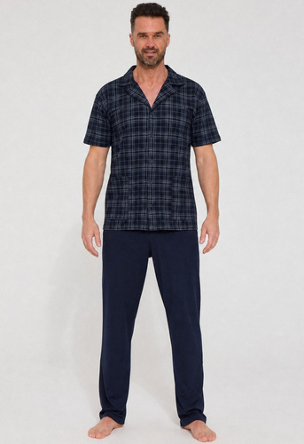 Pijamale bărbați Cornette 318/63 100% bumbac mânecă scurtă pantaloni lungi