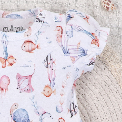 ABN-5486 Rochie pentru bebeluși Underwater World Nini – bumbac organic, ușor și moale