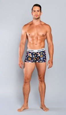 Boom Pantaloni scurți boxeri pentru bărbați Italian Fashion - albastru marin