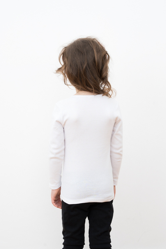 Tosia T-shirt pentru fete, cu mânecă lungă Italian Fashion- alb