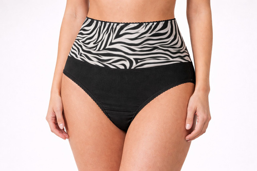 Mitex IGA WILD chiloți modelatori talie înaltă pentru netezirea abdomenului wild black 