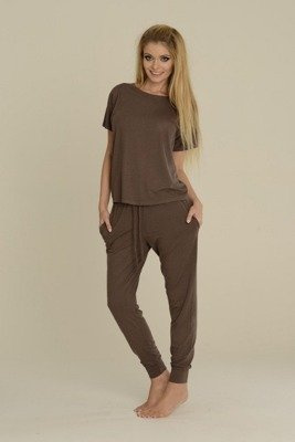 524 Paula Pijama de damă De Lafense - mocca