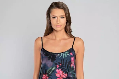 Amazonia Pijama slim-fit pentru femei, pantaloni scurți Italian Fashion - print