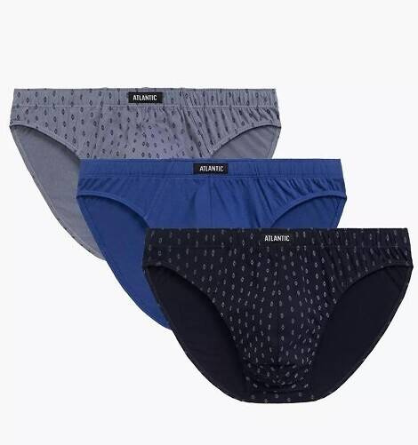 Slip bărbați 3MP-177 A'3 Atlantic - bleumarin-albastru - gri