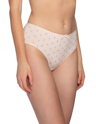 Chiloți bikini Lama L-122 BI-71 din bumbac, set 3 bucăți, confort floral
