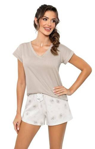 Pijamale dama Sandi Short Donna - bej