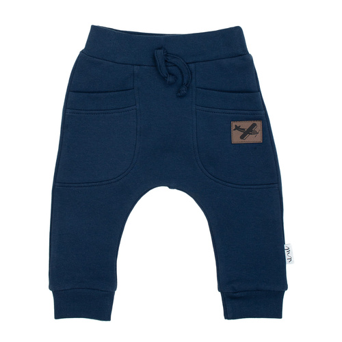 219273 Pantaloni de trening Willy Nicol - bumbac bleumarin cu buzunare